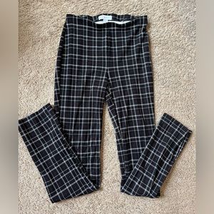 Liz Claiborne Red Black and White Plaid Leggings